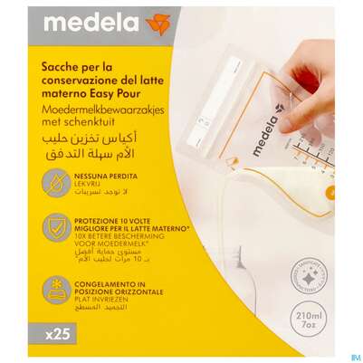 Medela Muttermilchbeutel Easypour 25st, A-Nr.: 5909867 - 03