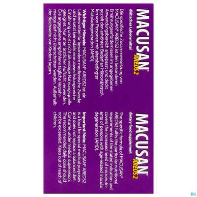 Macusan Kapseln Areds2 180st, A-Nr.: 5916637 - 06