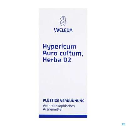 Sie sehen eine Packung Hypericum/auro Cultum Herba -weleda Dilution D 2 50ml, Produktbild: 03 Hypericum/auro Cultum Herba -weleda Dilution D 2 50ml, A-Nr.: 1461878 - 03