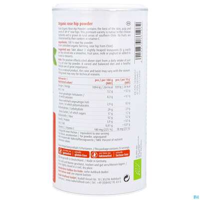 Sie sehen eine Packung Hagebutten Pulver Bio Raab 250g, Produktbild: 02 Hagebutten Pulver Bio Raab 250g, A-Nr.: 5870467 - 02