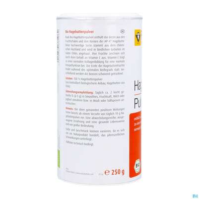 Sie sehen eine Packung Hagebutten Pulver Bio Raab 250g, Produktbild: 03 Hagebutten Pulver Bio Raab 250g, A-Nr.: 5870467 - 03