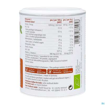 Hagebutten Pulver Bio Raab 150g, A-Nr.: 5870438 - 05