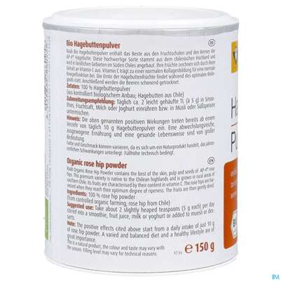 Hagebutten Pulver Bio Raab 150g, A-Nr.: 5870438 - 07