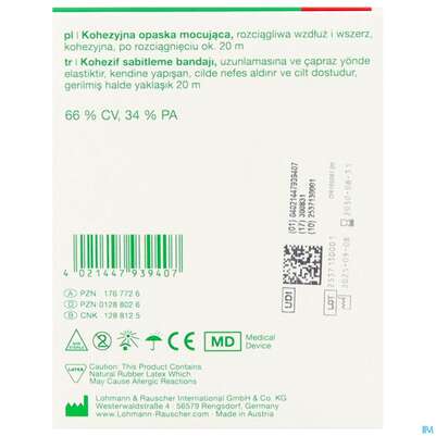 Fixierbinden Mollelast Haft Weiss 20mx 10cm 1st, A-Nr.: 1767726 - 05
