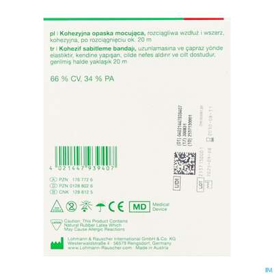 Fixierbinden Mollelast Haft Weiss 20mx 10cm 1st, A-Nr.: 1767726 - 06