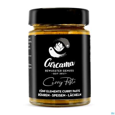 Sie sehen eine Packung Curcama Bio Curry Paste 5elemente 170g, Produktbild: 01 Curcama Bio Curry Paste 5elemente 170g, A-Nr.: 5769337 - 01