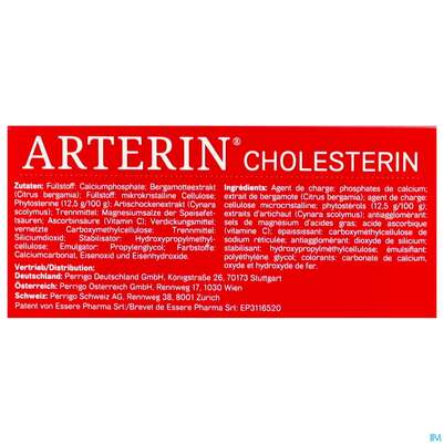 Arterin Tabl Cholesterin Bergamotte/pflanzlich 50000 90st, A-Nr.: 5803057 - 03