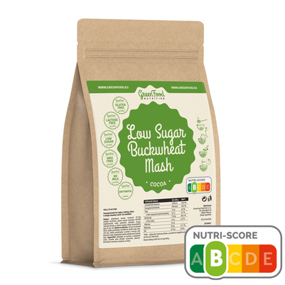 GreenFood Nutrition Low Sugar Buchweizen Schnellbrei 500g Kakao, A-Nr.: 5633862 - 01