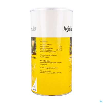 Sie sehen eine Packung Agiolax Granulat 1000g, Produktbild: 05 Agiolax Granulat 1000g, A-Nr.: 0001198 - 05