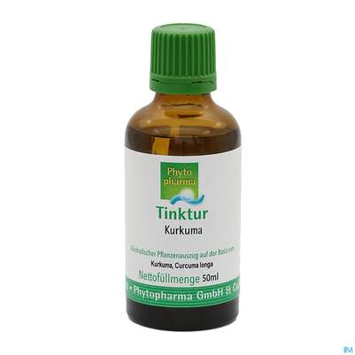 Sie sehen eine Packung Kurkuma Tinktur Phytopharma 50ml, Produktbild: 01 Kurkuma Tinktur Phytopharma 50ml, A-Nr.: 4583748 - 01