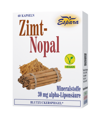 Sie sehen eine Packung Espara Zimt Nopal Kapseln, Produktbild: 01 Espara Zimt Nopal Kapseln, A-Nr.: 2994192 - 01