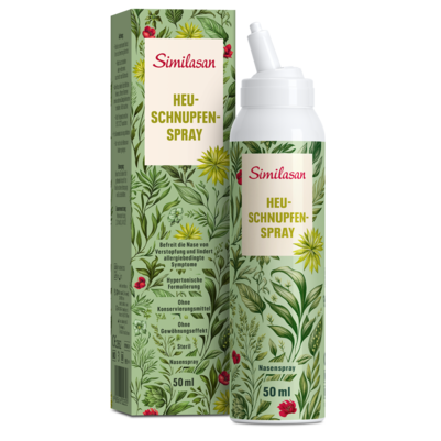 Sie sehen eine Packung Heuschnupfen Spray „Similasan“, Produktbild: 01 Heuschnupfen Spray „Similasan“, A-Nr.: 5603950 - 01