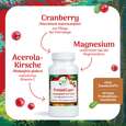 Sie sehen eine Packung Preisel-Caps mit Cranberry, Magnesium und Acerola 90 Stück, Produktbild: 02 Preisel-Caps mit Cranberry, Magnesium und Acerola 90 Stück, A-Nr.: 2749647 - 02