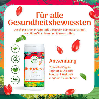 Hagebuttenpulver Caesaro Med 225 g, A-Nr.: 3148298 - 03