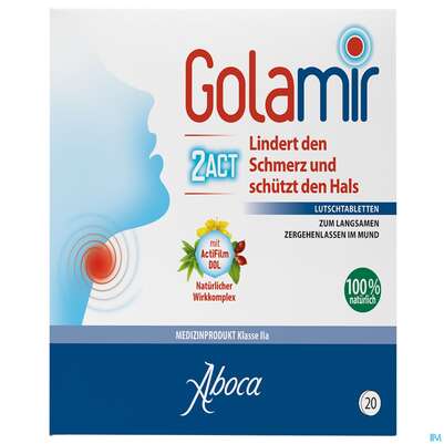Aboca Golamir 2act Lutschtabl Ab 6 Jahren Halsschmerzen 20st, A-Nr.: 5571888 - 01