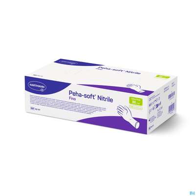 Untersuchungshandschuhe Peha/soft/puderfrei Nitrile Unsteril Fino M 150st, A-Nr.: 3836532 - 03