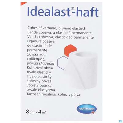 Elastische Binden Idealast/haft Kohaesiv Weiss 4mx 8cm 1st, A-Nr.: 1457517 - 02