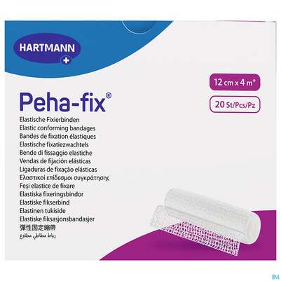 Sie sehen eine Packung Elastische Binden Peha-fix Fixierbinde 4mx 12cm 1st, Produktbild: 03 Elastische Binden Peha-fix Fixierbinde 4mx 12cm 1st, A-Nr.: 4902834 - 03