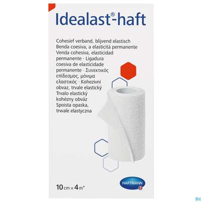 Elastische Binden Idealast/haft Kohaesiv Weiss 4mx 10cm 1st, A-Nr.: 1457523 - 02