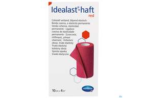 Elastische Binden Idealast/haft Kohaesiv/color Rot 4mx 10cm 1st, A-Nr.: 4174659 - 01