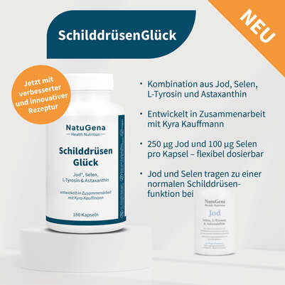NatuGena SchilddrüsenGlück Kapseln, A-Nr.: 5990042 - 08