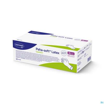Untersuchungshandschuhe Latex Unsteril Peha/soft Comfort Puderfrei Xl 100st, A-Nr.: 5890688 - 04