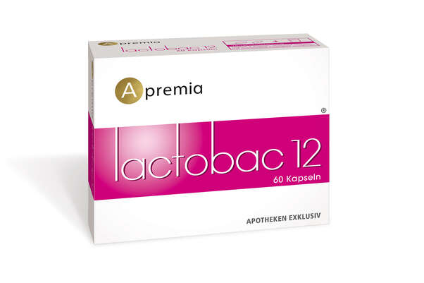Sie sehen eine Packung Apremia Lactobac 12, Produktbild: 01 Apremia Lactobac 12, A-Nr.: 5730950 - 01
