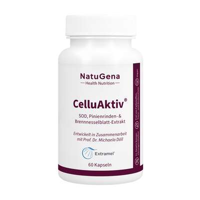 Sie sehen eine Packung NatuGena CelluAktiv Kapseln, Produktbild: 01 NatuGena CelluAktiv Kapseln, A-Nr.: 5740664 - 01