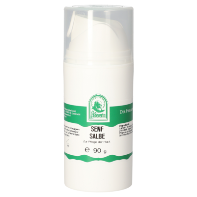 Sie sehen eine Packung SENF SALBE 90 G, Produktbild: 01 SENF SALBE 90 G, A-Nr.: 5712283 - 01