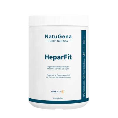 Sie sehen eine Packung NatuGena HeparFit Pulver, Produktbild: 01 NatuGena HeparFit Pulver, A-Nr.: 6011832 - 01