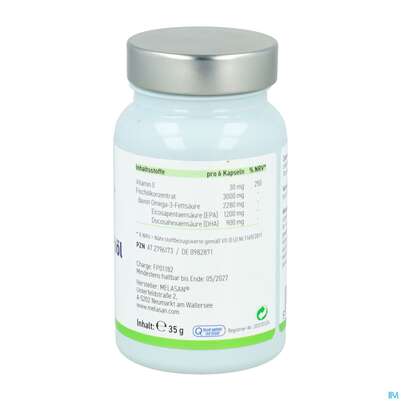 Omega -3 Fischoel Kapseln Melasan 500mg 60st, A-Nr.: 2796173 - 03