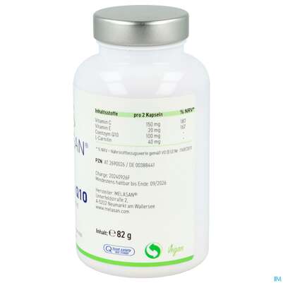 Q-10 Coenzym Kapseln Melasan 180st, A-Nr.: 2690026 - 04