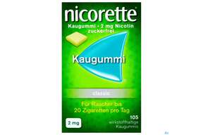 Nicorette/classic Kaugummi Z Raucherentw 2mg 105st, A-Nr.: 0694161 - 01