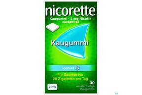 Nicorette Kaugummi Z Raucherentw Icemint 2mg 30st, A-Nr.: 3904222 - 01