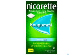 Nicorette Kaugummi Z Raucherentw Icemint 4mg 30st, A-Nr.: 3904245 - 01