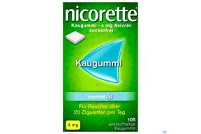 Nicorette Kaugummi Z Raucherentw Icemint 4mg 105st, A-Nr.: 3904251 - 01