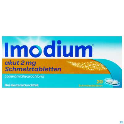 Imodium Akut Schmelztabl 2mg 20st, A-Nr.: 3769238 - 03