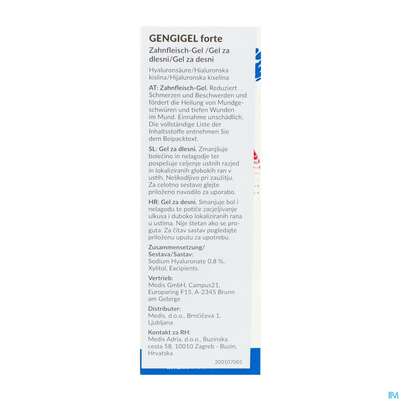 Gengigel Mund +zahnfleischpflege Gel Oral Forte 8ml, A-Nr.: 5305000 - 03