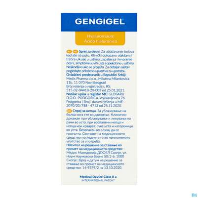 Mundspray Gengigel 20ml, A-Nr.: 4521517 - 03