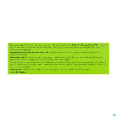Defendyl Imunoglukan Kapseln 30st, A-Nr.: 4023512 - 06