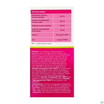 Defendyl Imunoglukan Sirup Forte 100ml, A-Nr.: 5389675 - 03