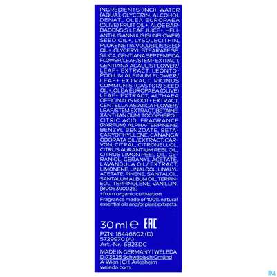 Sie sehen eine Packung Weleda Blauer Enzian +edelweiss Anti-falten Serum 30ml, Produktbild: 05 Weleda Blauer Enzian +edelweiss Anti-falten Serum 30ml, A-Nr.: 5729970 - 05