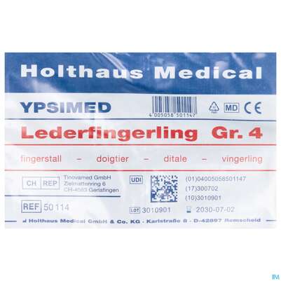 Sie sehen eine Packung Fingerlinge Leder/pharmag Gr 4 1st, Produktbild: 05 Fingerlinge Leder/pharmag Gr 4 1st, A-Nr.: 2679208 - 05