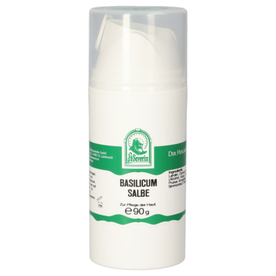 Sie sehen eine Packung BASILICUM SALBE 90 G, Produktbild: 01 BASILICUM SALBE 90 G, A-Nr.: 5613368 - 01