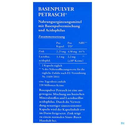 Basen Pulver Kapseln/petrasch Duenndarmloeslich 60st, A-Nr.: 2486981 - 04
