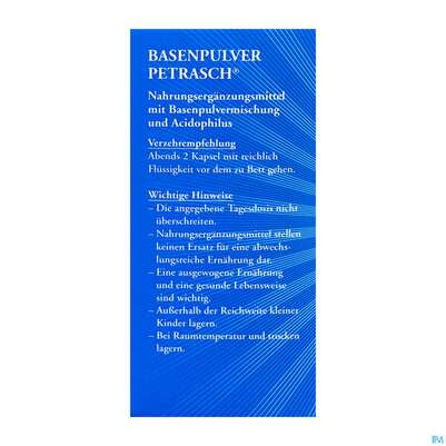 Basen Pulver Kapseln/petrasch Duenndarmloeslich 60st, A-Nr.: 2486981 - 06