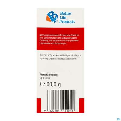 D-mannose Sticks/1500mg +cranberry +vit C+birkenblaett150mg +brunnenkresse 150mg 30st, A-Nr.: 5904829 - 08