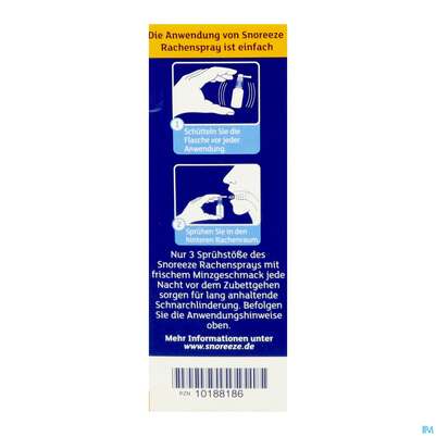 Snoreeze Rachenspray -ebvertrieb 23,5ml, A-Nr.: 5670461 - 08