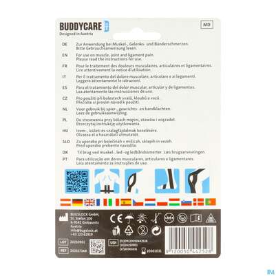 Tape Buddycare/med Kinesiologie Latexfrei 5cmx 5m Schwarz 1st, A-Nr.: 5845038 - 04
