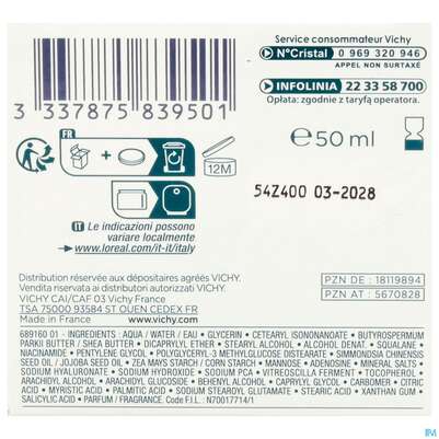 Vichy Mineral 89 Creme Mit Duftstoffe Reichhaltig 50ml, A-Nr.: 5670828 - 06